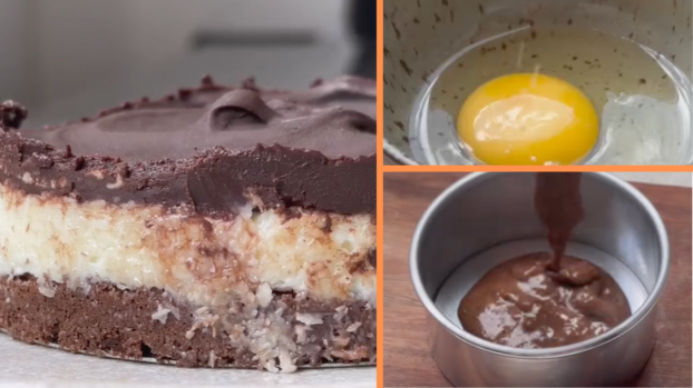 Torta Prestígio saudável na airfryer: essa é a melhor e mais simples tortinha de coco e chocolate que você vai comer sem prejudicar a dieta